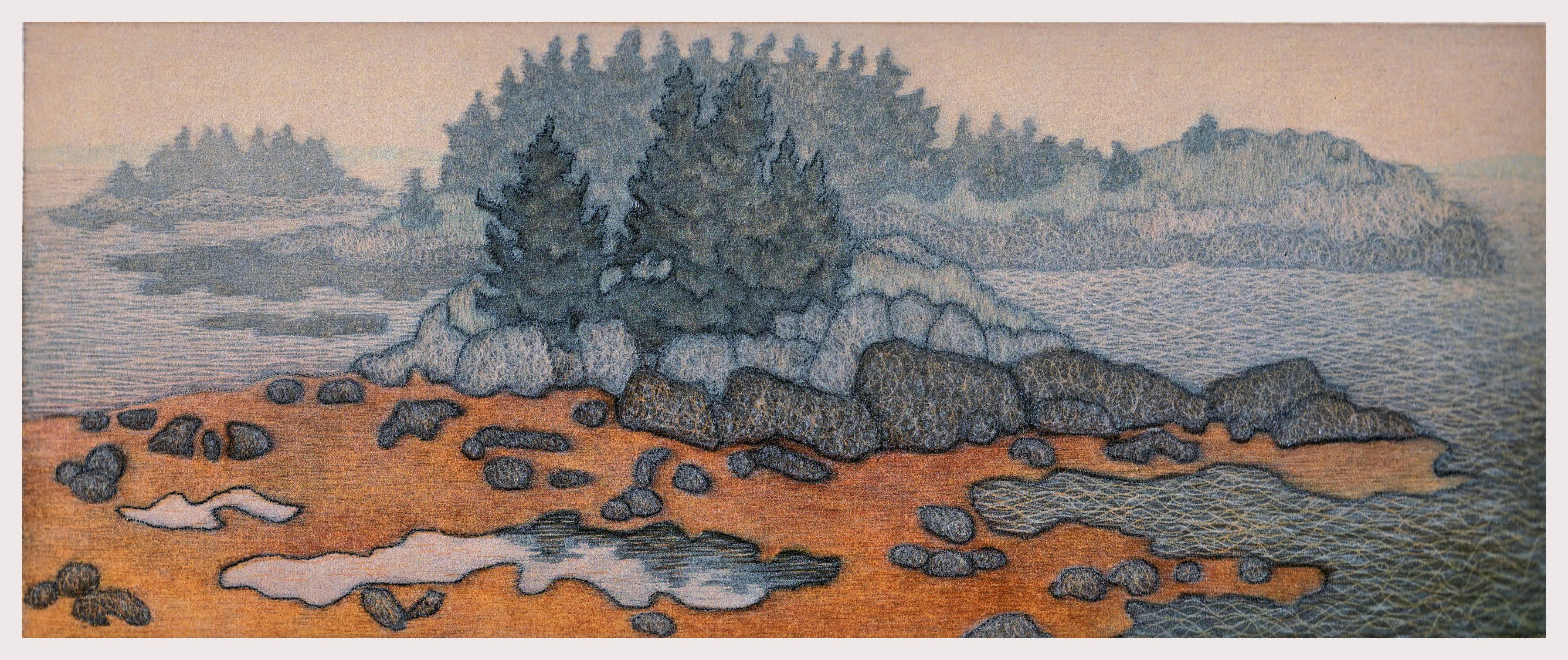 James Groleau Landscape Print - Low Tide at Little Moose