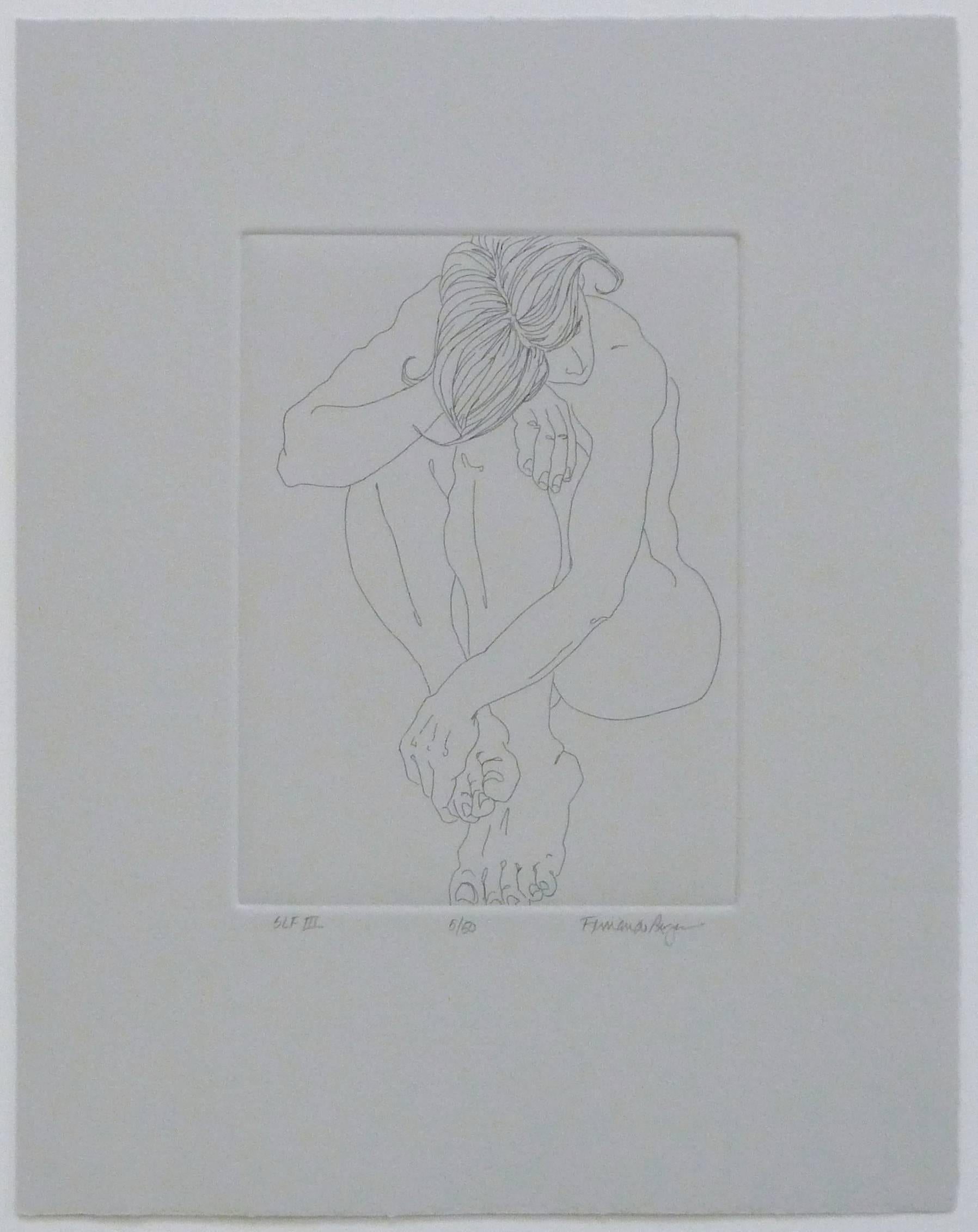 Fernando Reyes Nude Print - SLF III