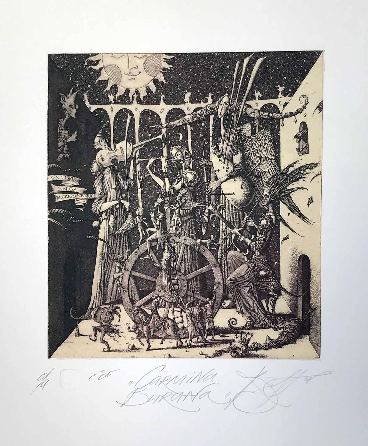 Figurative Print di Roman Sustov - Carmina Burana