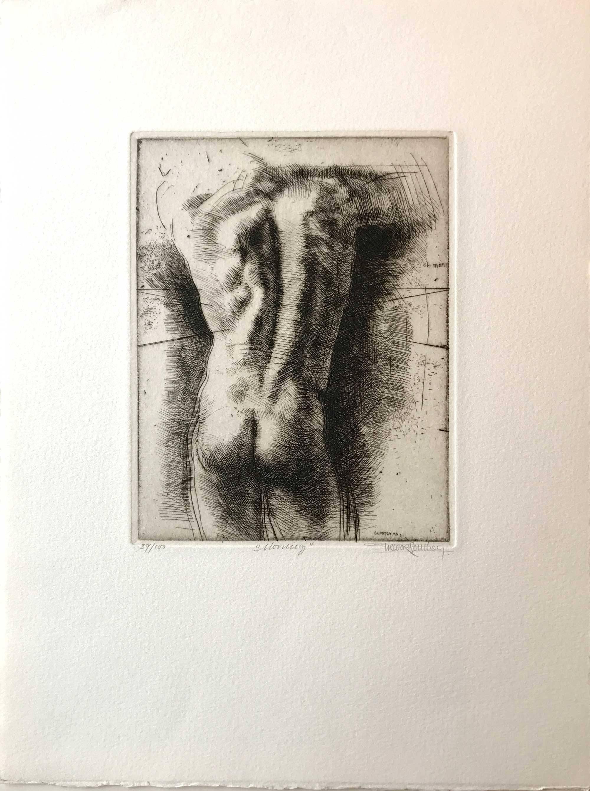 Trevor Southey Nude Print - Morning