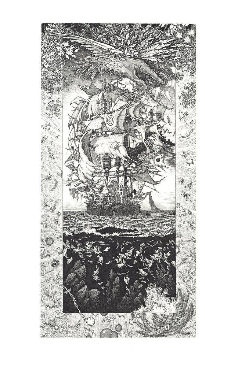 David Avery Print - Concerning The Great Ship MOUR-DE-ZENCLE