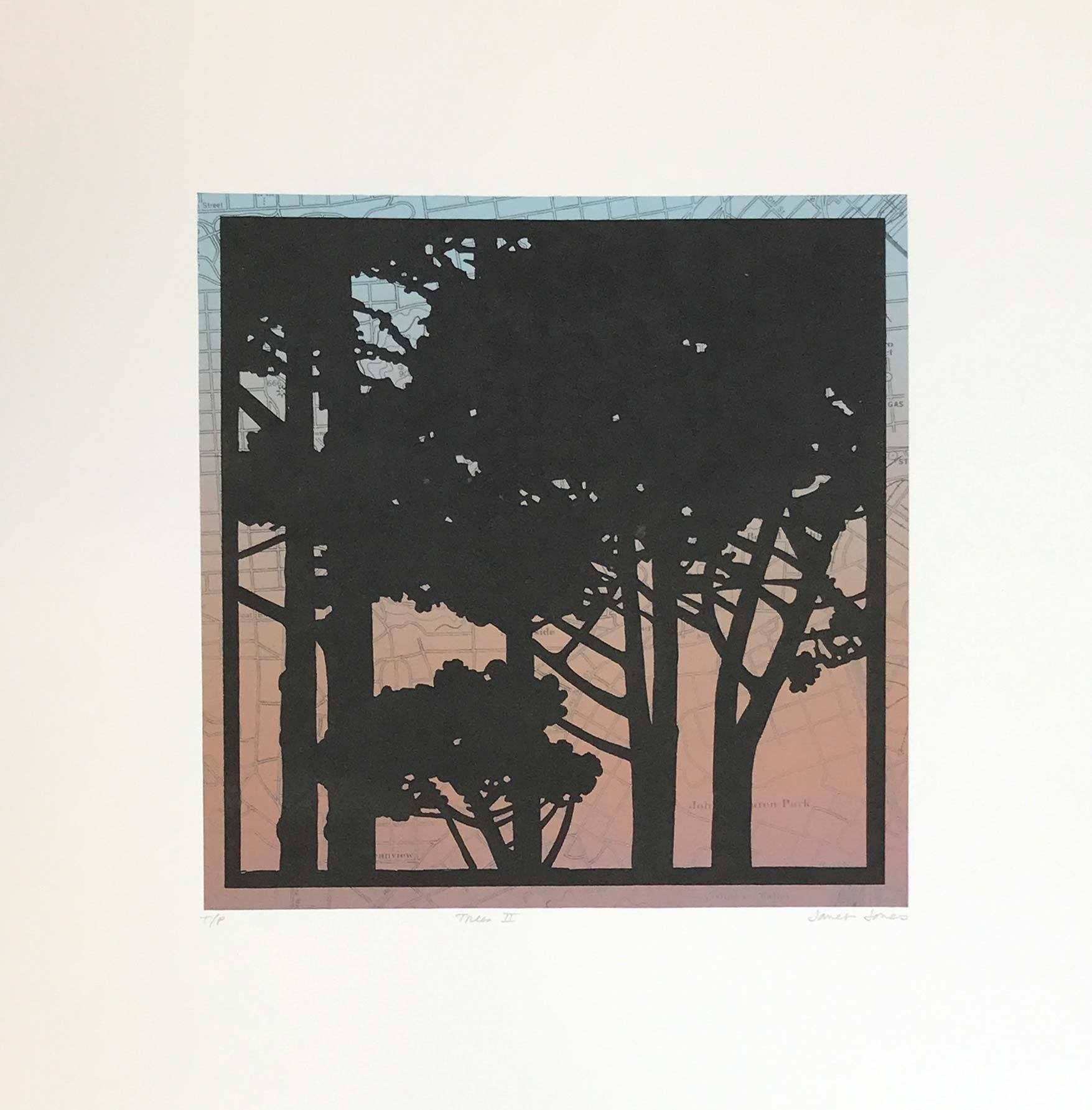 Janet Jones Landscape Print - Trees II