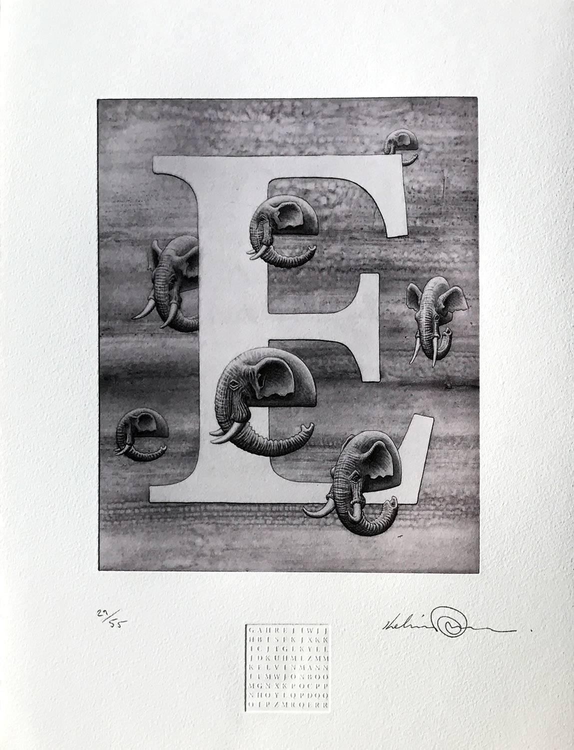 Kelvin Mann Animal Print - "E"