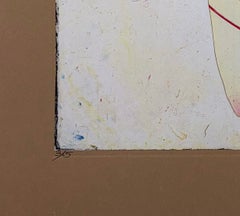 Red String by Yuji Hiratsuka, Original Chine Collé Intaglio Print