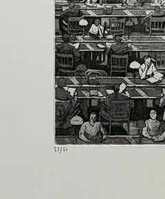 Salle Labrouste Coté Nord fragment, by Erik Desmazieres