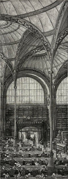 Salle Labrouste Coté Nord fragment, by Erik Desmazieres