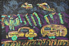«Platillo volador sobre Roswell, Nuevo México», serigrafía de Frank Romero