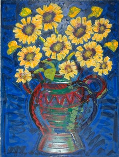 «Girasoles (grandes)», serigrafía de Frank Romero
