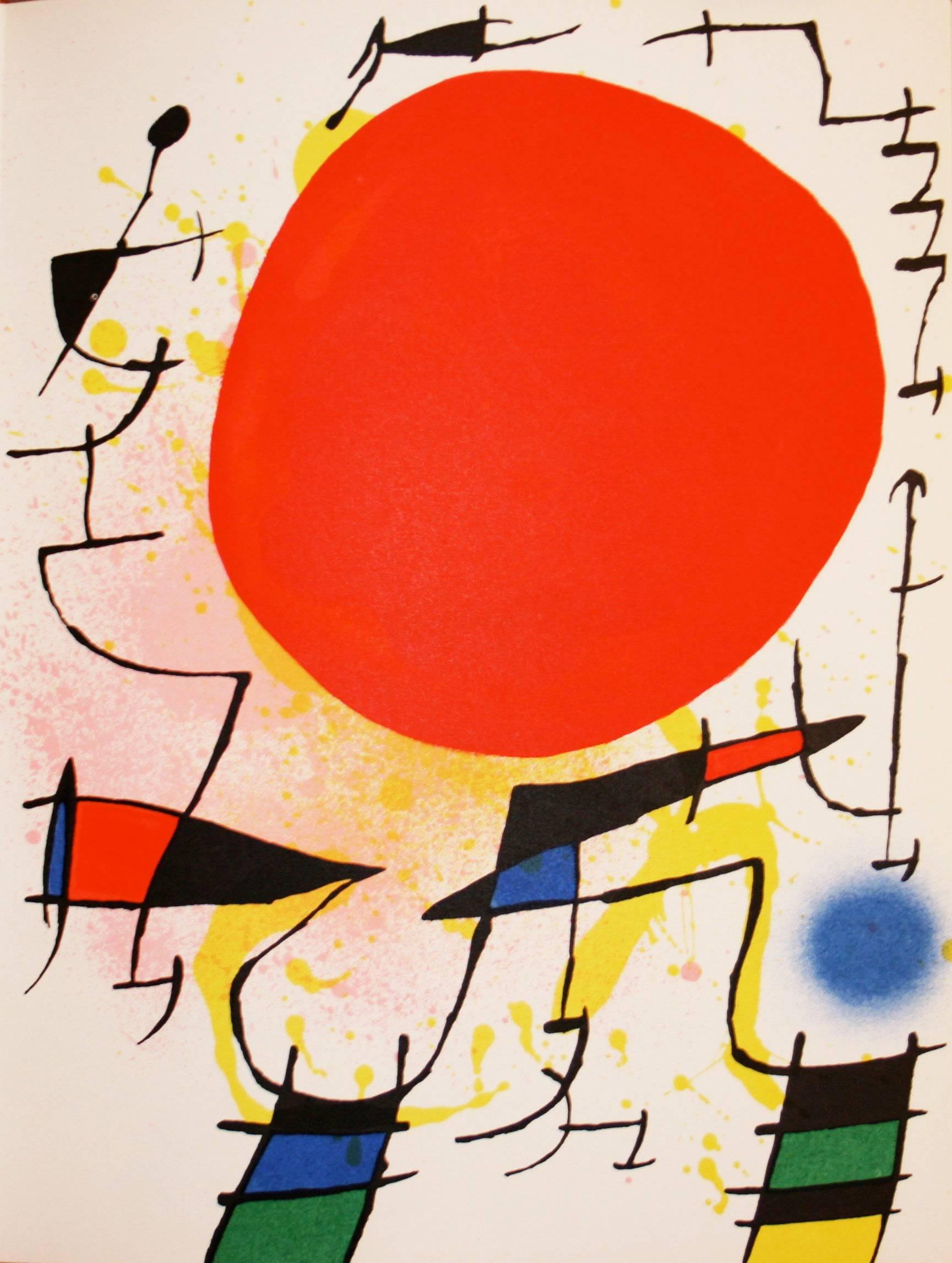 Joan Miró Abstract Print - Lithographe III: one plate