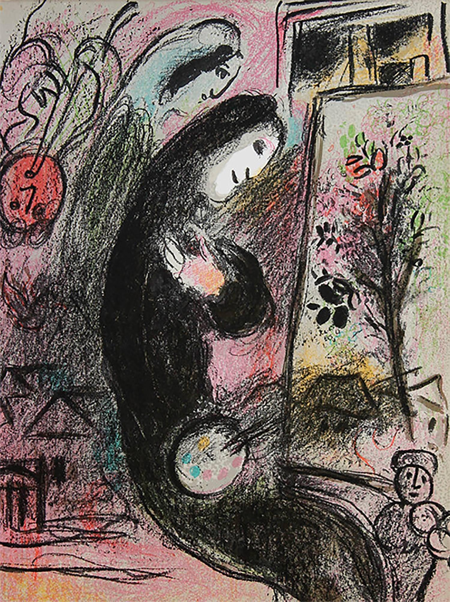 Marc Chagall Figurative Print - Inspiration