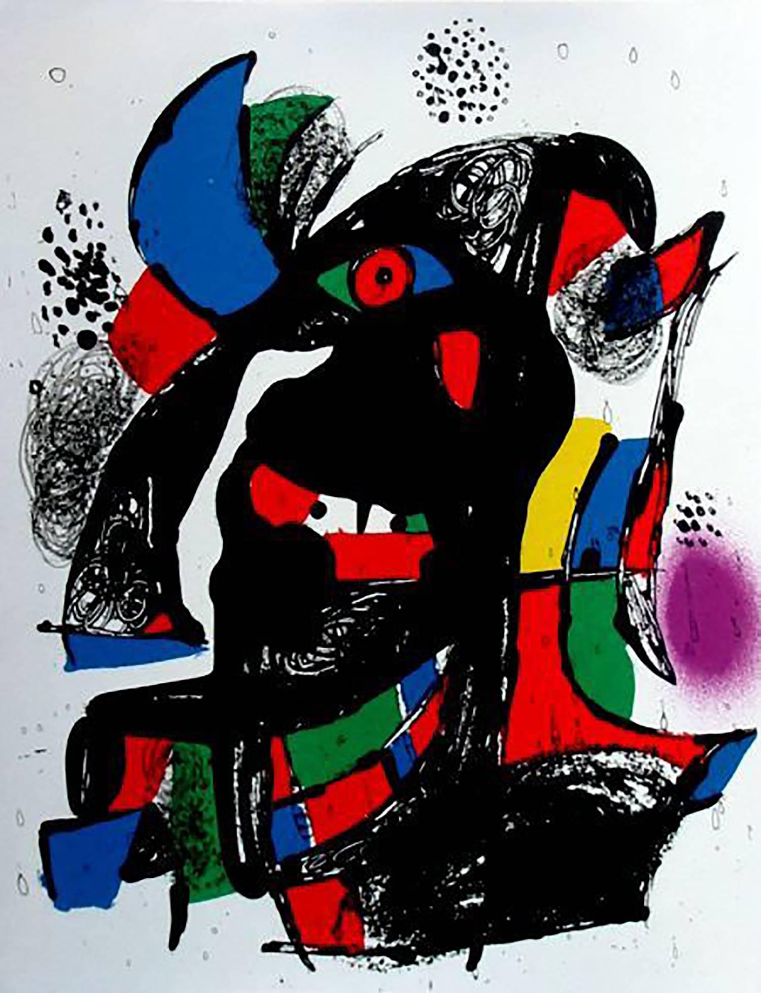 Joan Miró Abstract Print – Lithographie II – Band IV