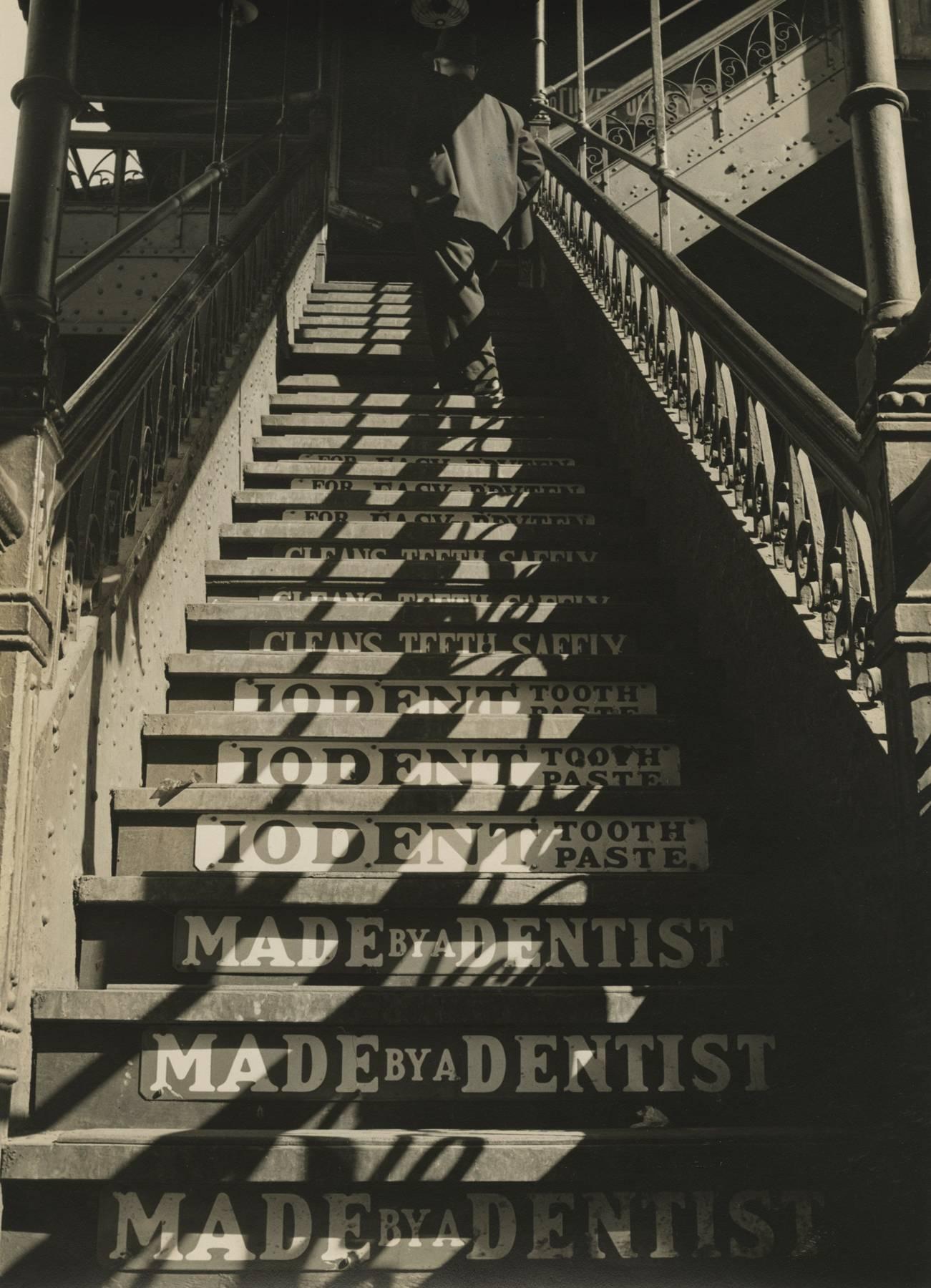 Eliot Elisofon Black and White Photograph - Third Avenue L Stairs