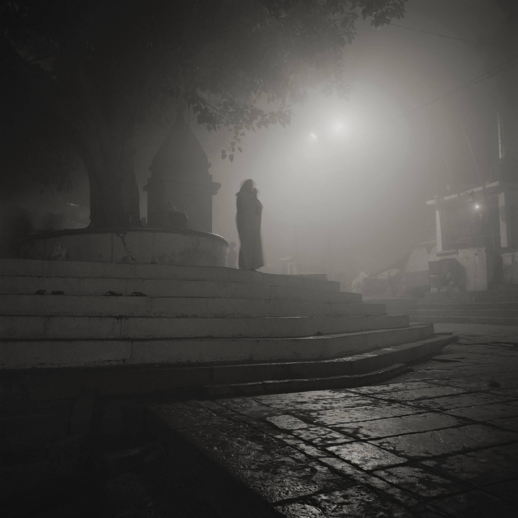 Kenro Izu Black and White Photograph - Eternal Light 502 #7, Varanasi, India