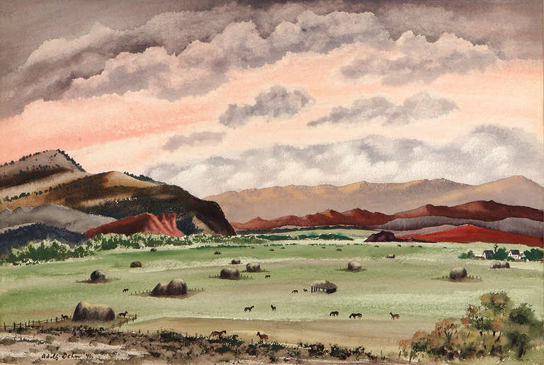 Gunnison Valley, Colorado - Art by Adolf Arthur Dehn