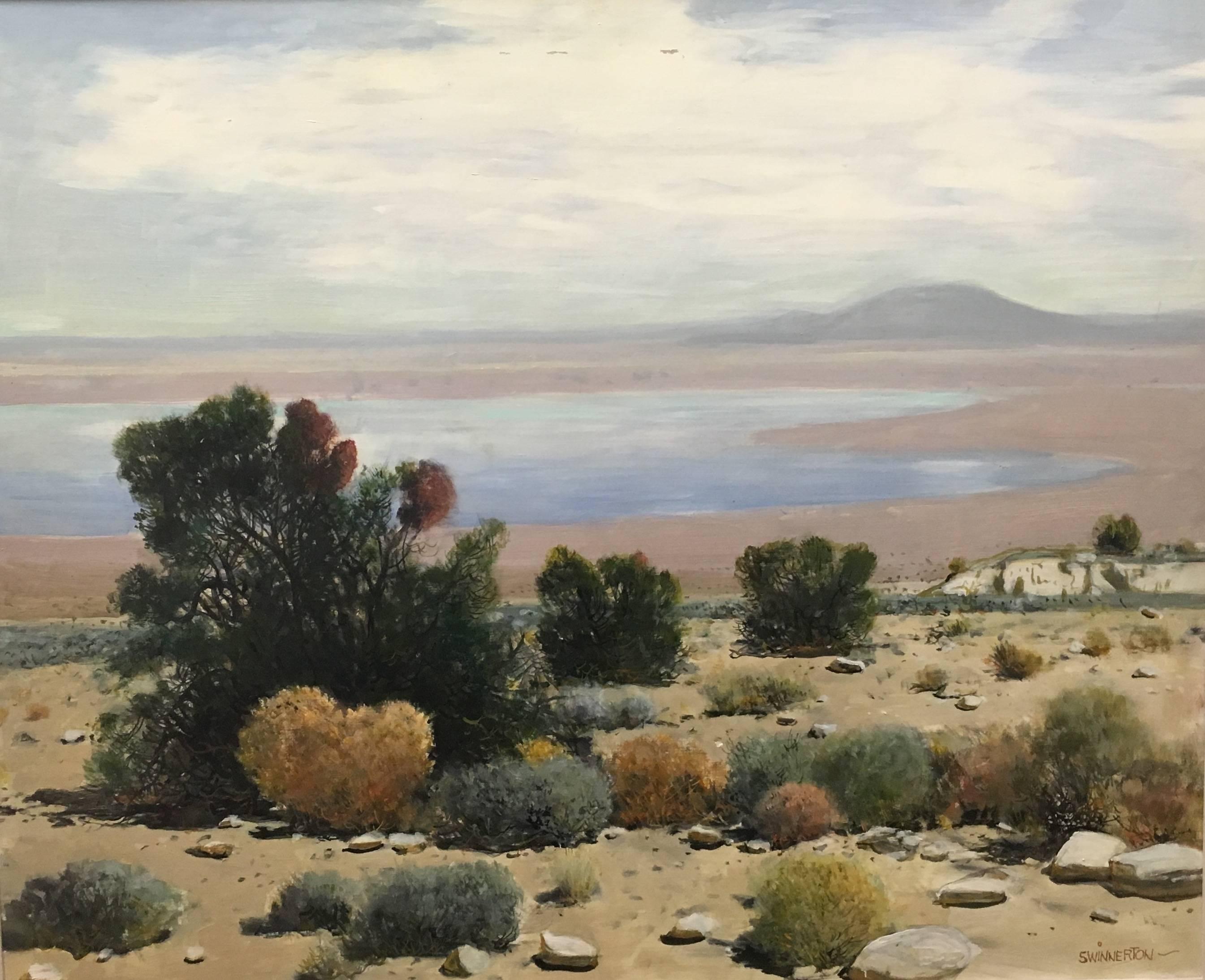 James Swinnerton Landscape Painting - Desert Brush