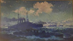 Seascape with Warships