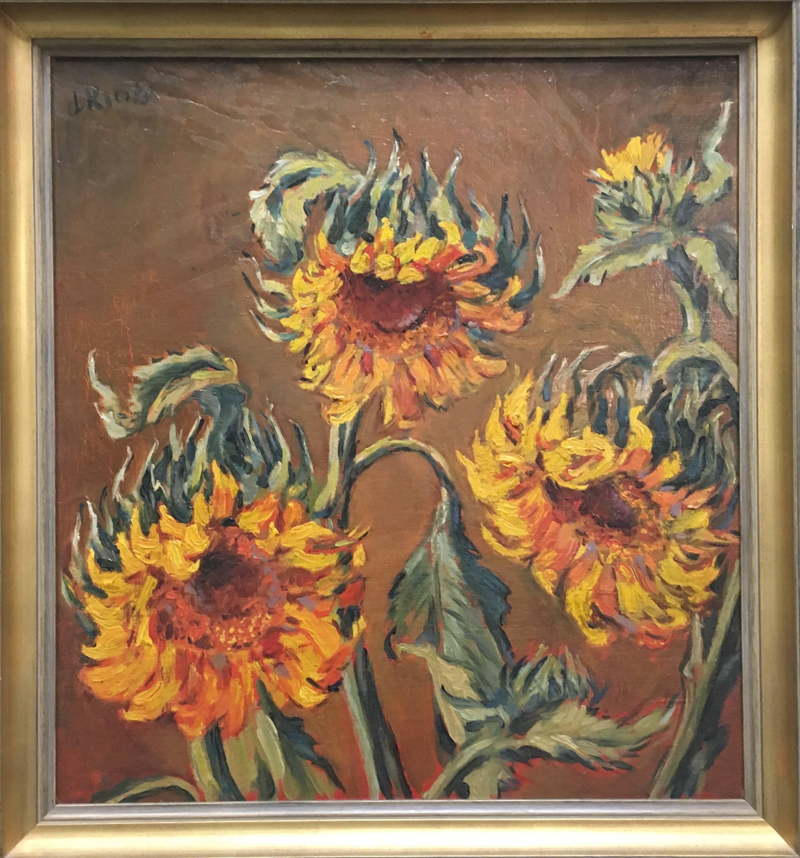 Leon Kroll Still-Life Painting - Sunflowers