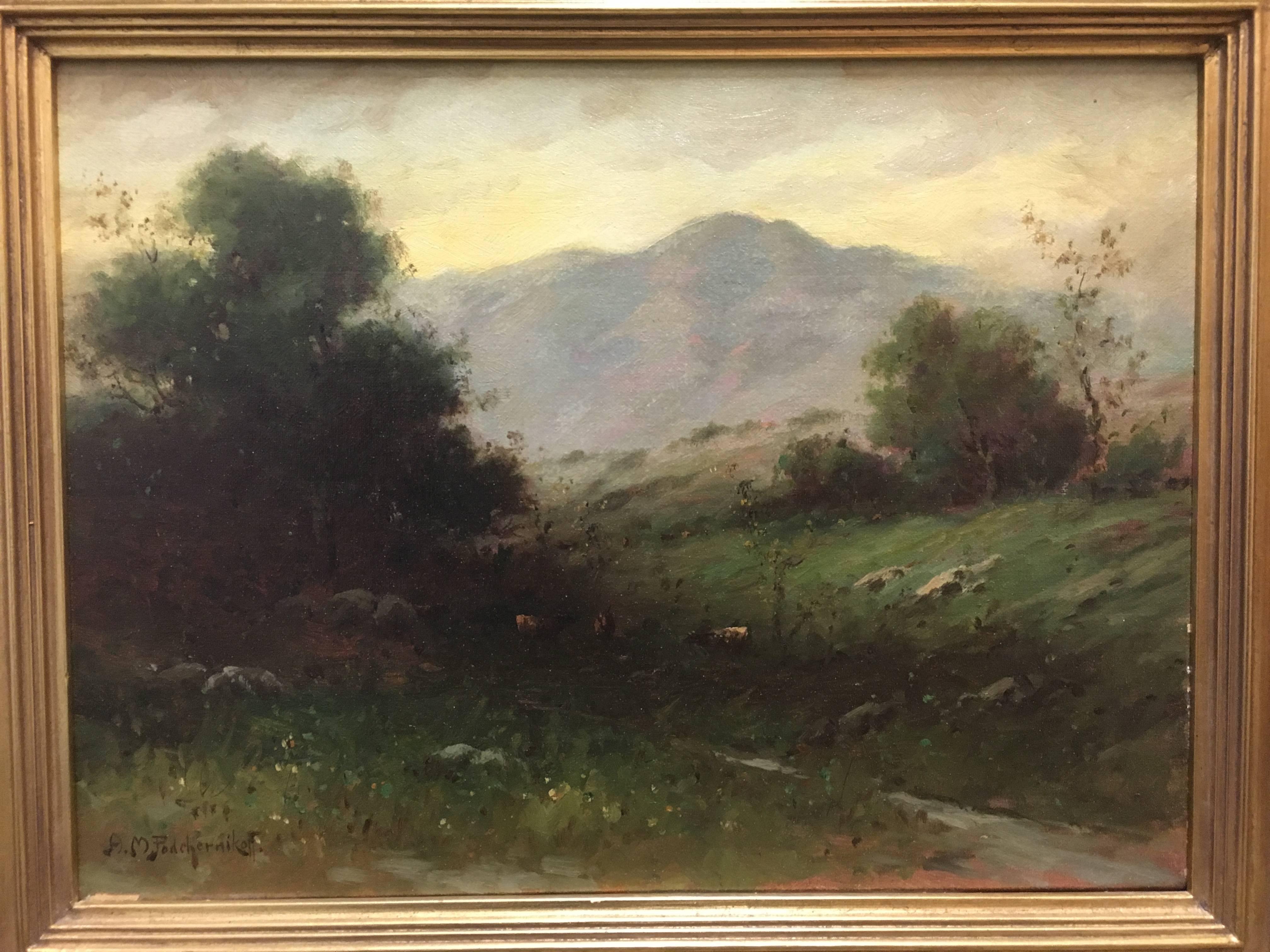 Alexis Mathew Podchernikoff Landscape Painting - Landscape of Mt. Tamalpais