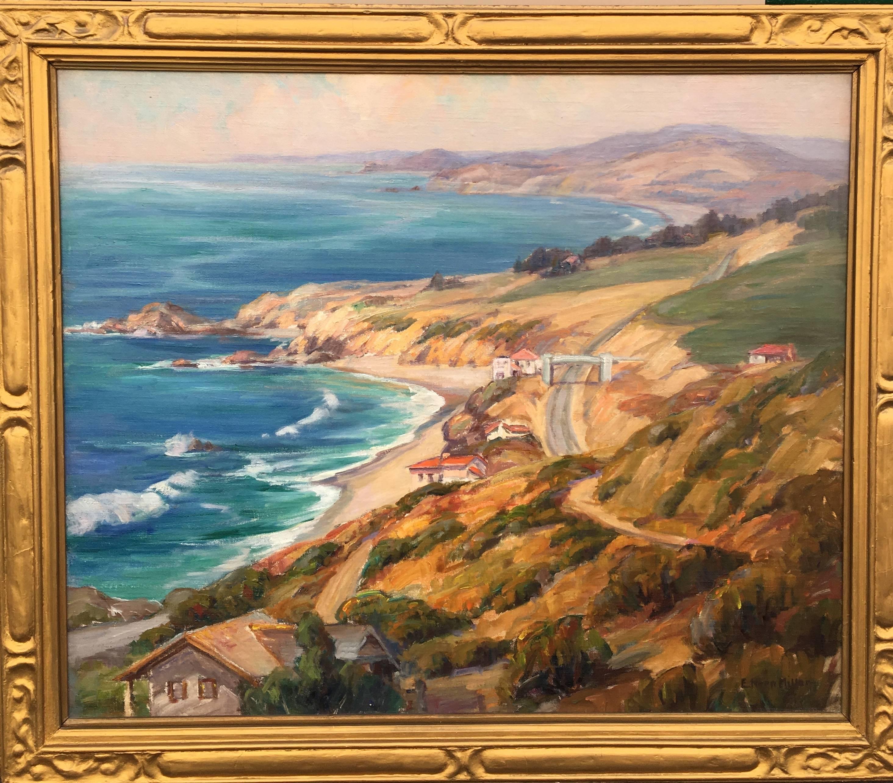 Evylyna Nunn Miller Landscape Painting - California Coastline