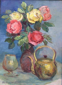 Flowers, Tea and Glass