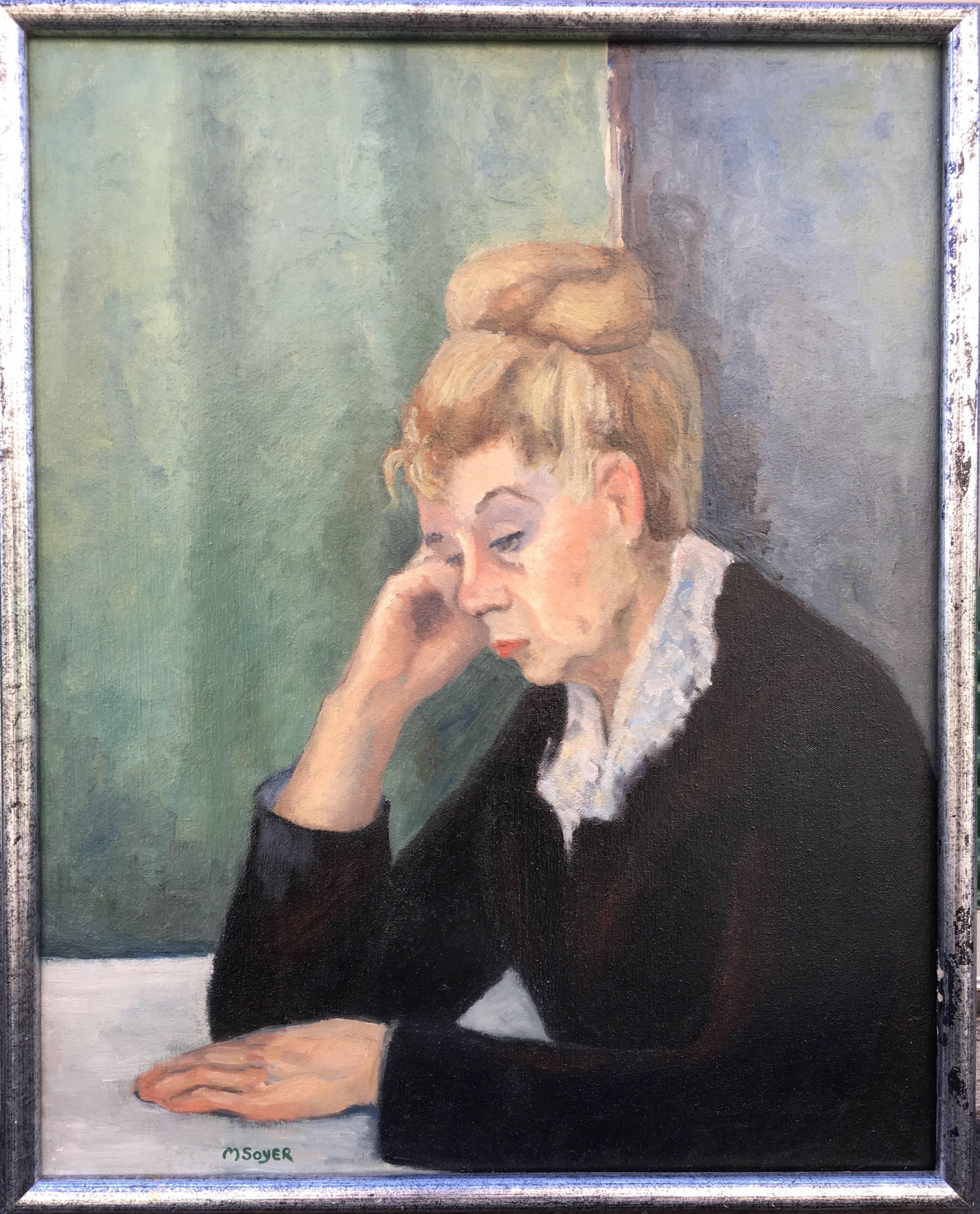 Moses Soyer Portrait Painting - Mother, Portrait of the Artist's Mother