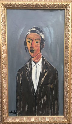 Portrait d'un garçon Hassidic