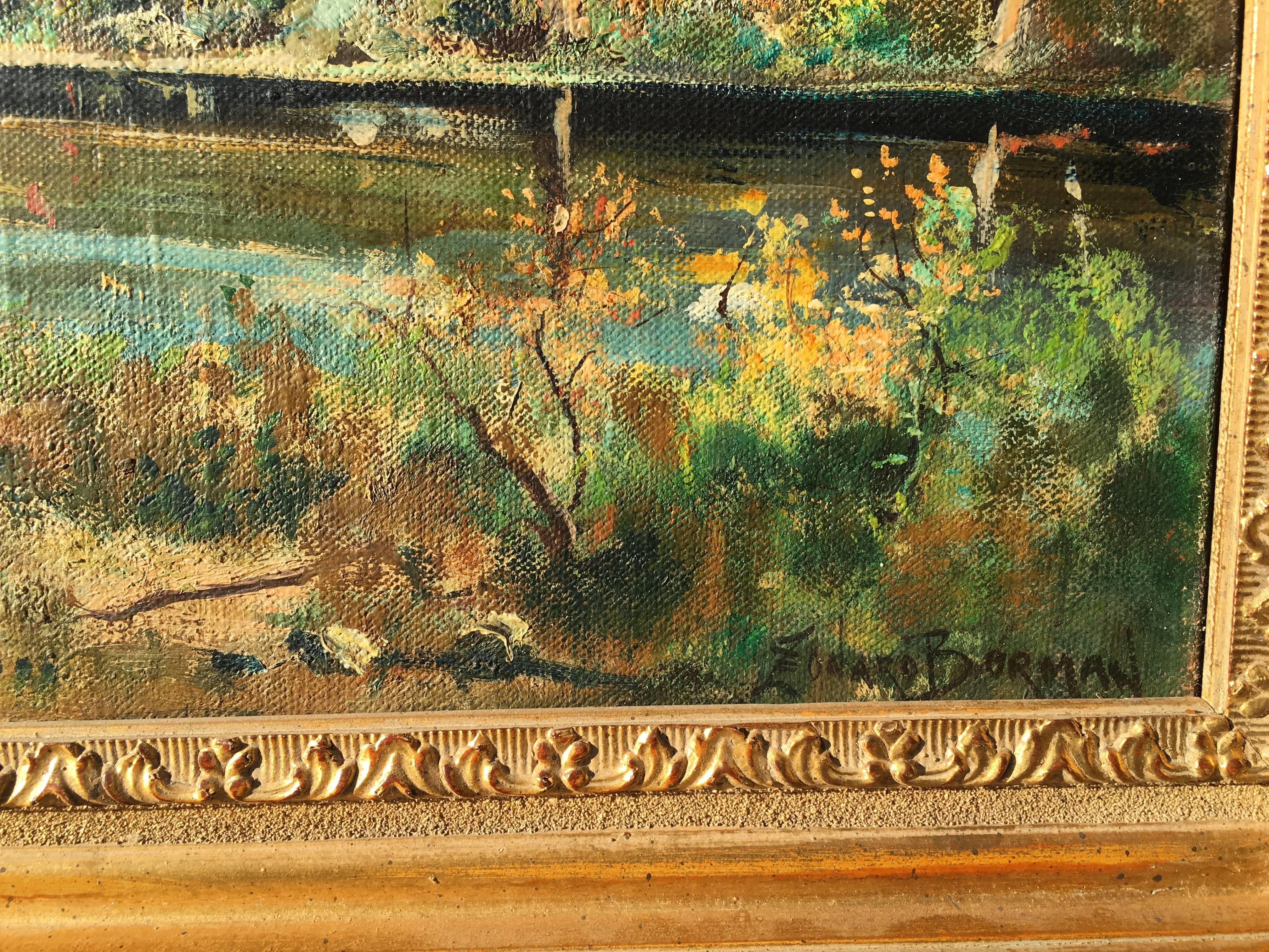 Stream in the High Country - Painting by Leonard Borman