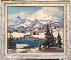 Snow Capped Mountain Landscape