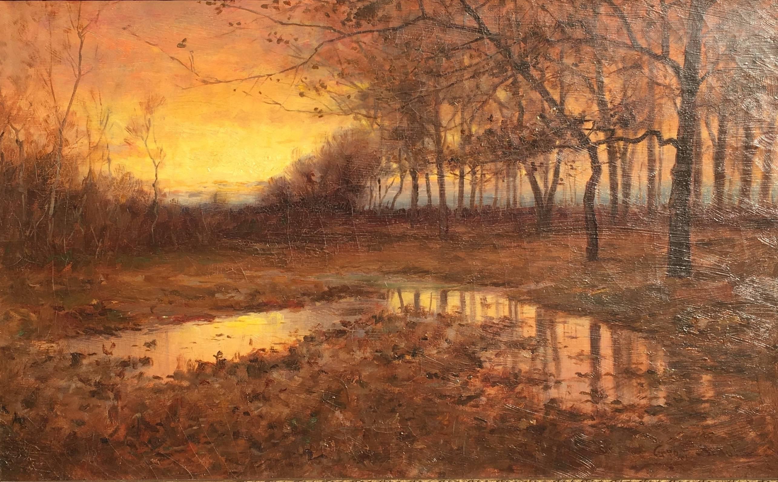 Twilight Shadows - Painting by George Schultz