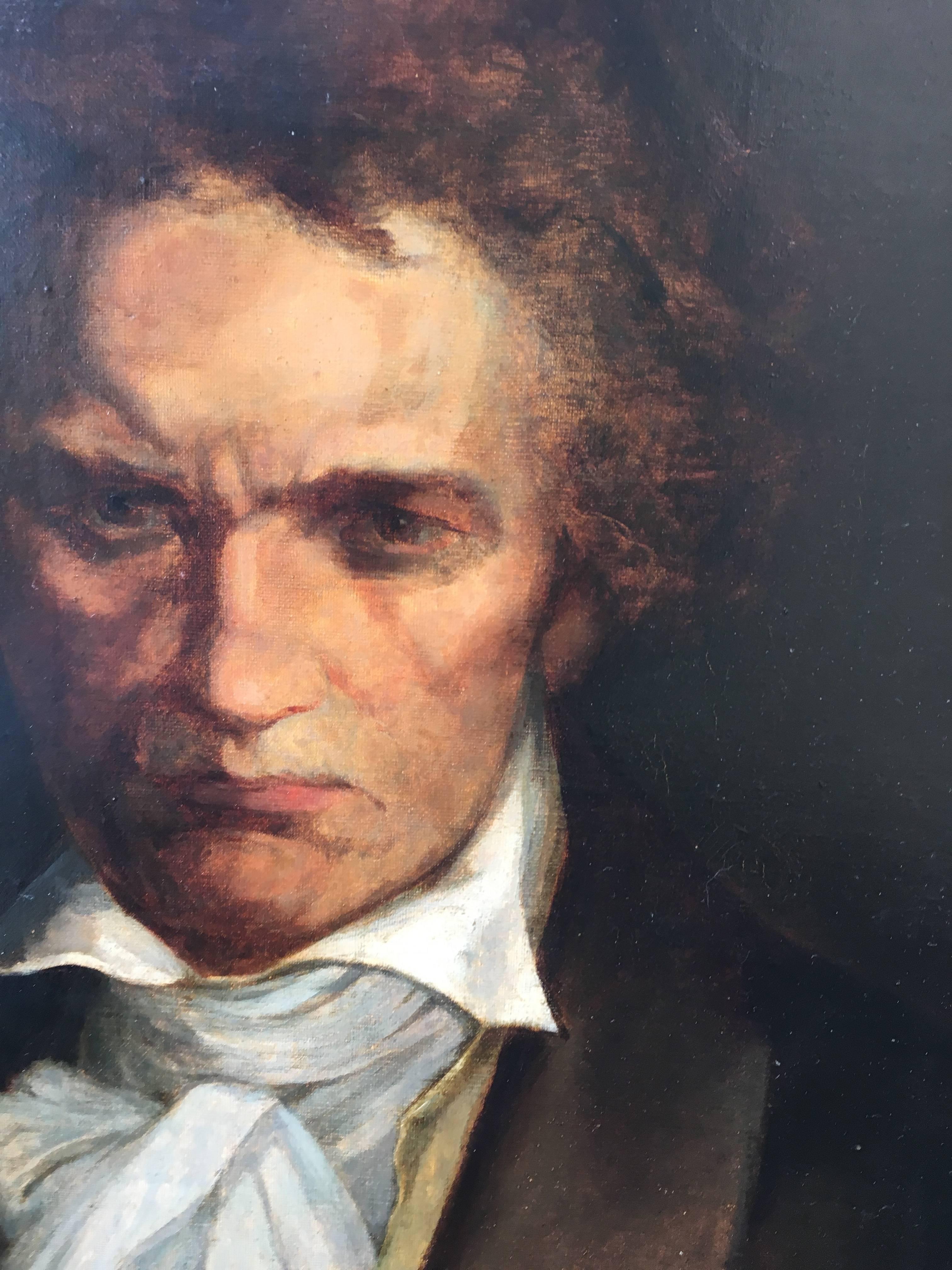 Ludwig von Beethoven Portrait - Painting by Frank Duveneck