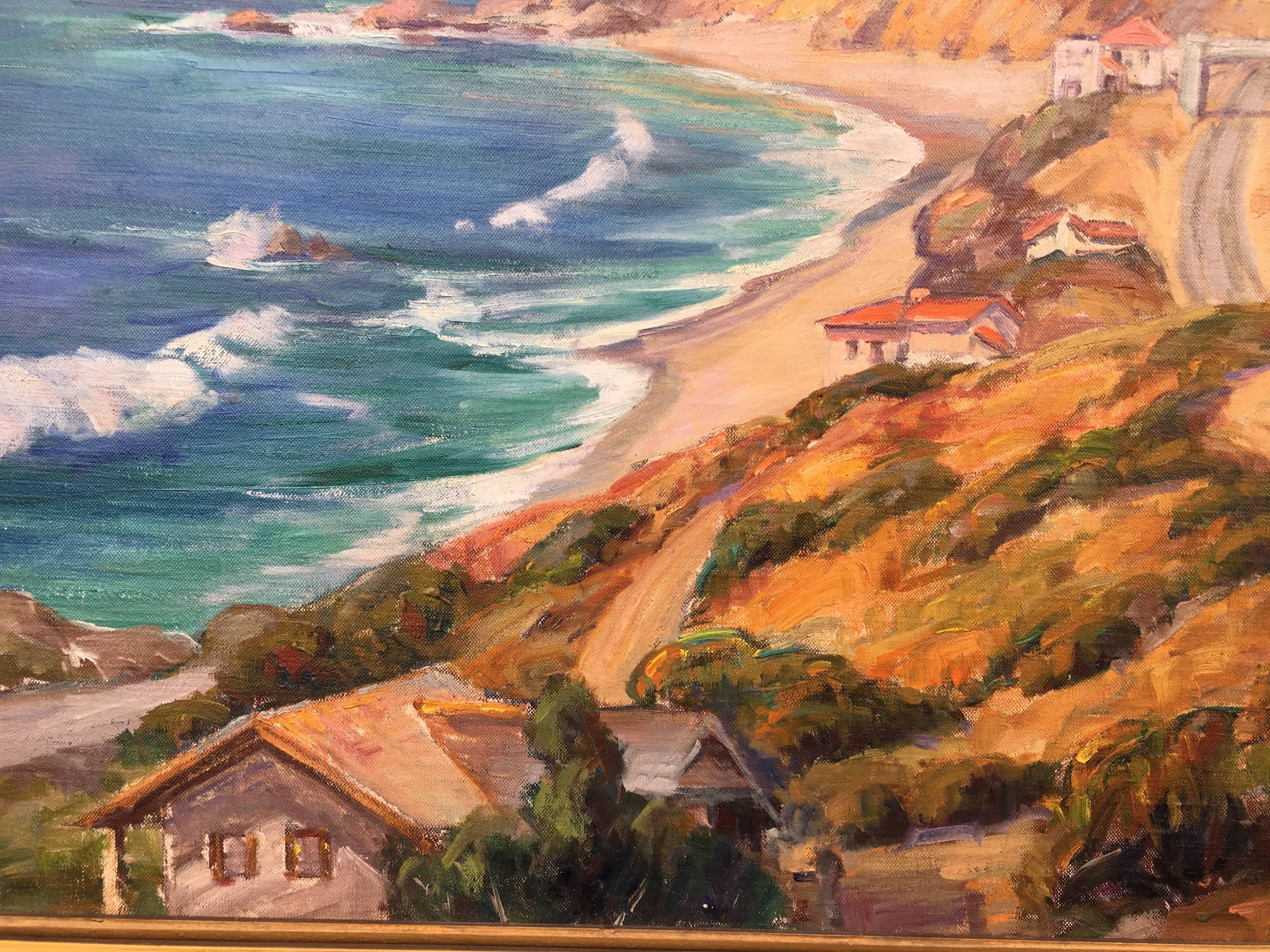 A landscape painter, Evylena Miller was born in Mayfield, Kansas where she spent the first fifteen years of her life. In 1903, she moved to Santa Ana, California and earned her B.A. degree from Pomona College and studied with Anna Althea Hills and
