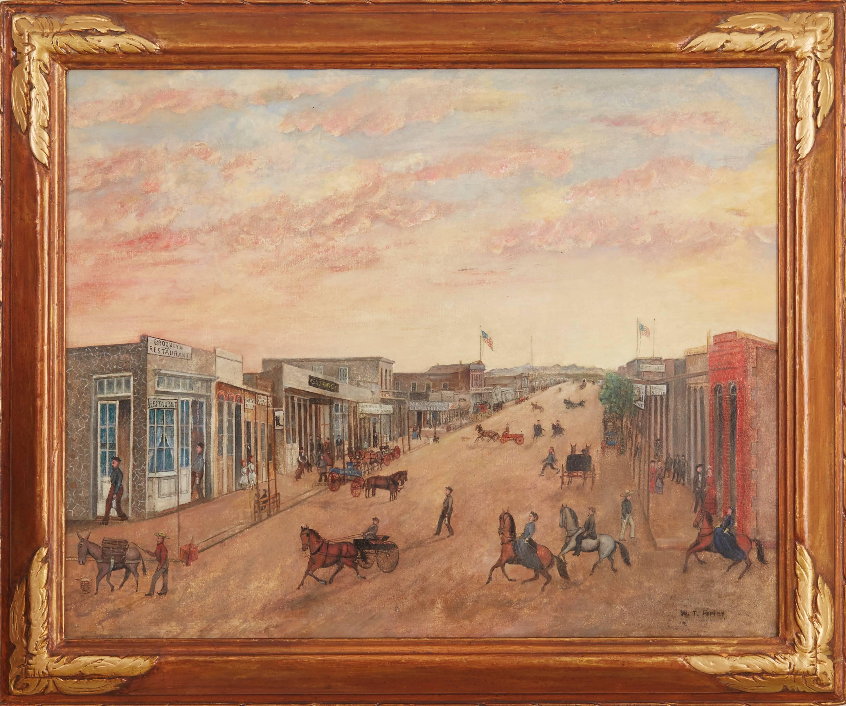 William Turner Porter Landscape Painting - Tombstone, Arizonza Territory