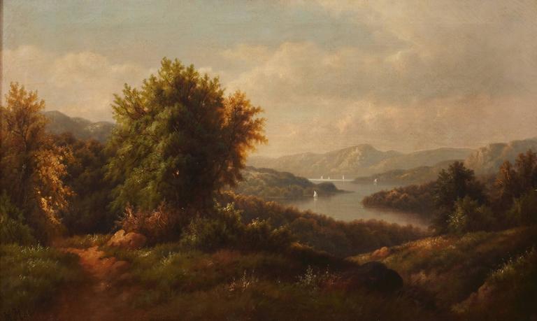 Hamilton Hamilton Rocky Mountain Winding River Scene For Sale At