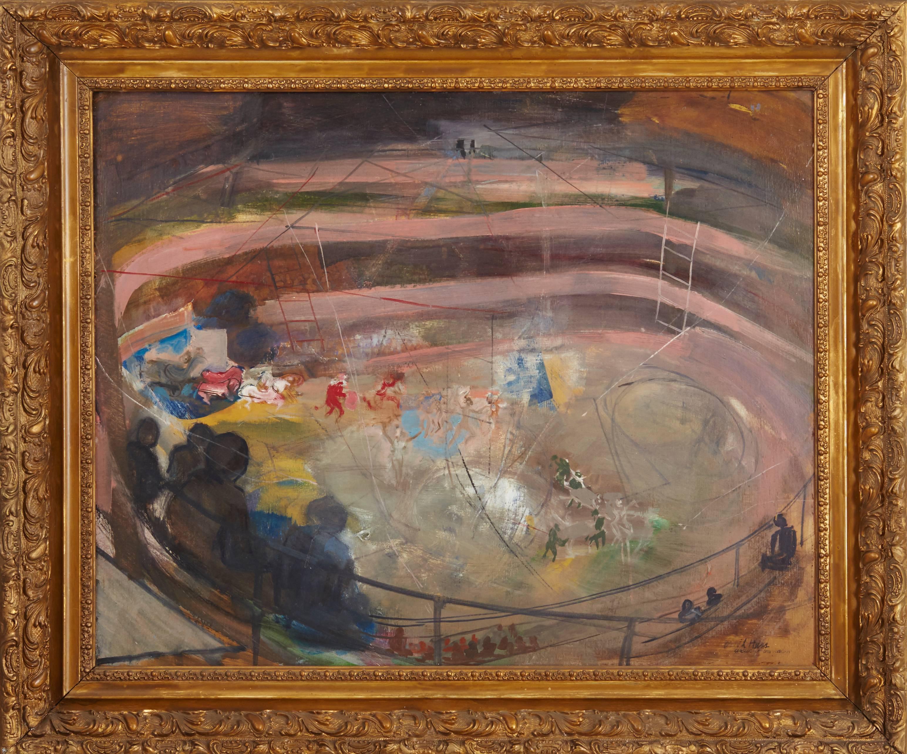 Circus at the Garden - Painting by Emil Hess
