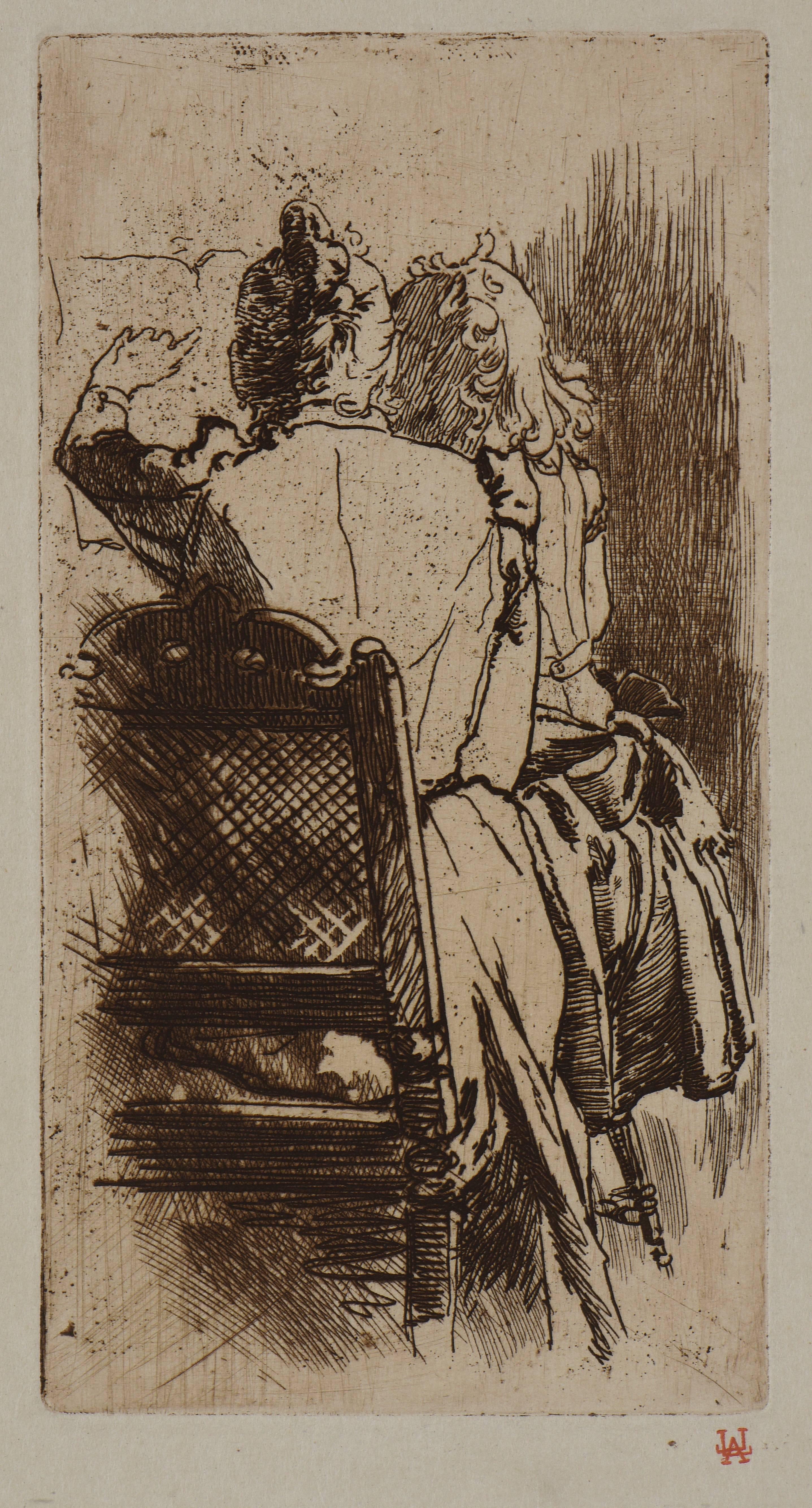 Auguste Louis Lepère Interior Print - We Decipher, 1892