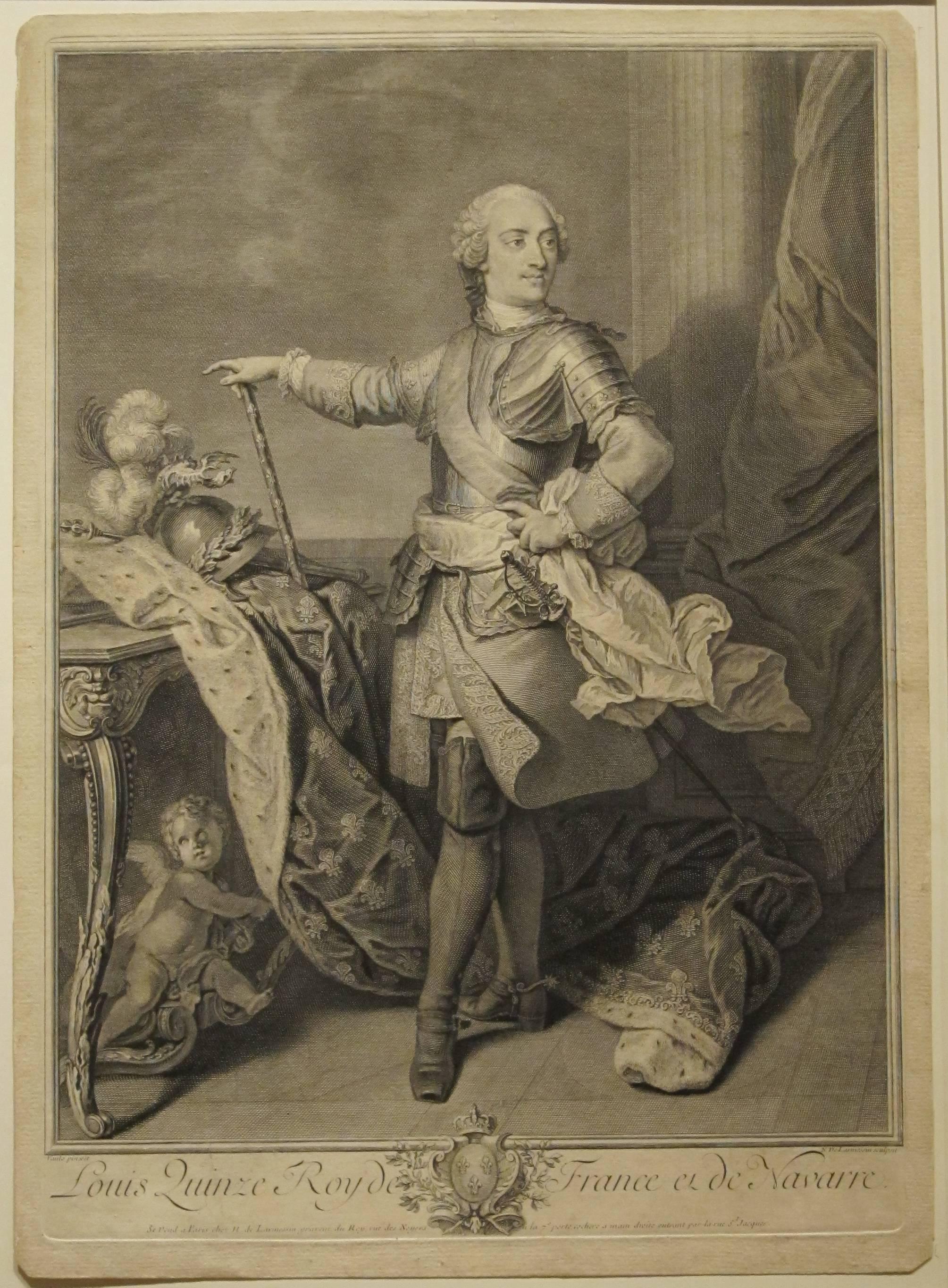 Nicolas de Larmessin Portrait Print - Louis XV