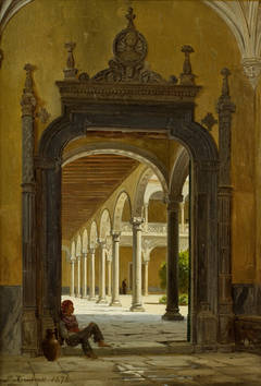 Scene from a cloister in an Italien Monastery 5