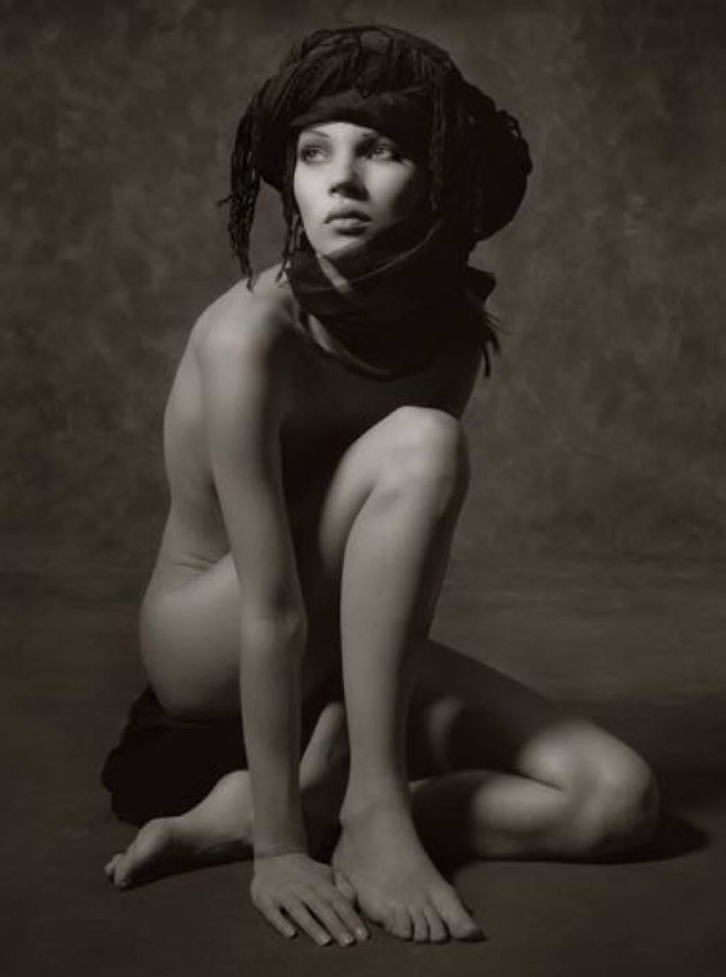 Albert Watson Portrait Photograph - Kate Moss Turban