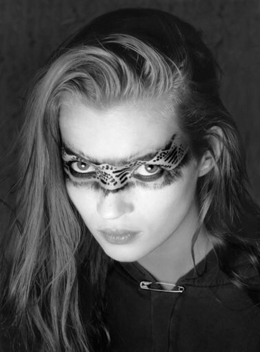 Albert Watson Portrait Photograph - Kate Moss Eye Mask