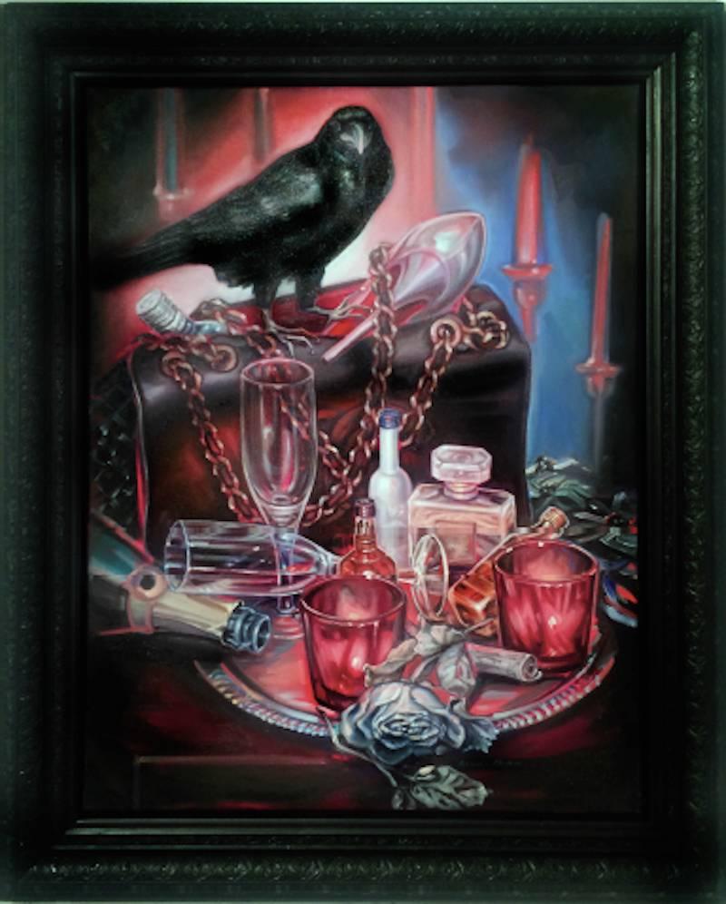 Angela China Still-Life Painting - Darkness Before the Dawn