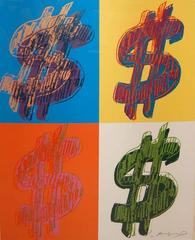 Dollar Sign Quad F.S. II 284 by Andy Warhol