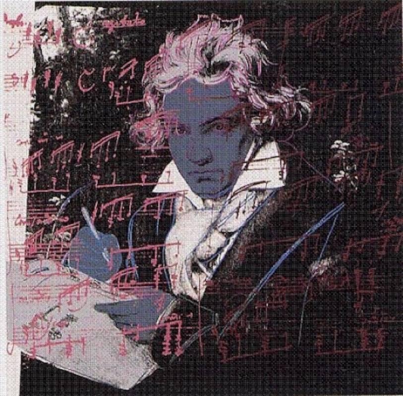 Andy Warhol Portrait Print - Beethoven F.S.II.391