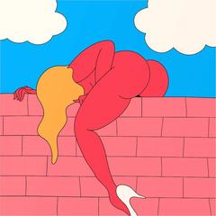 Girl on Wall