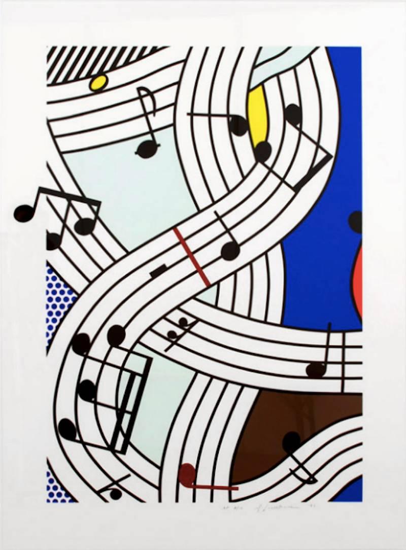 Roy Lichtenstein Abstract Print - Composition I