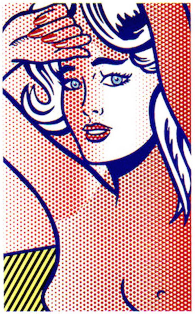 Roy Lichtenstein Figurative Print - Nude with Blue Hair