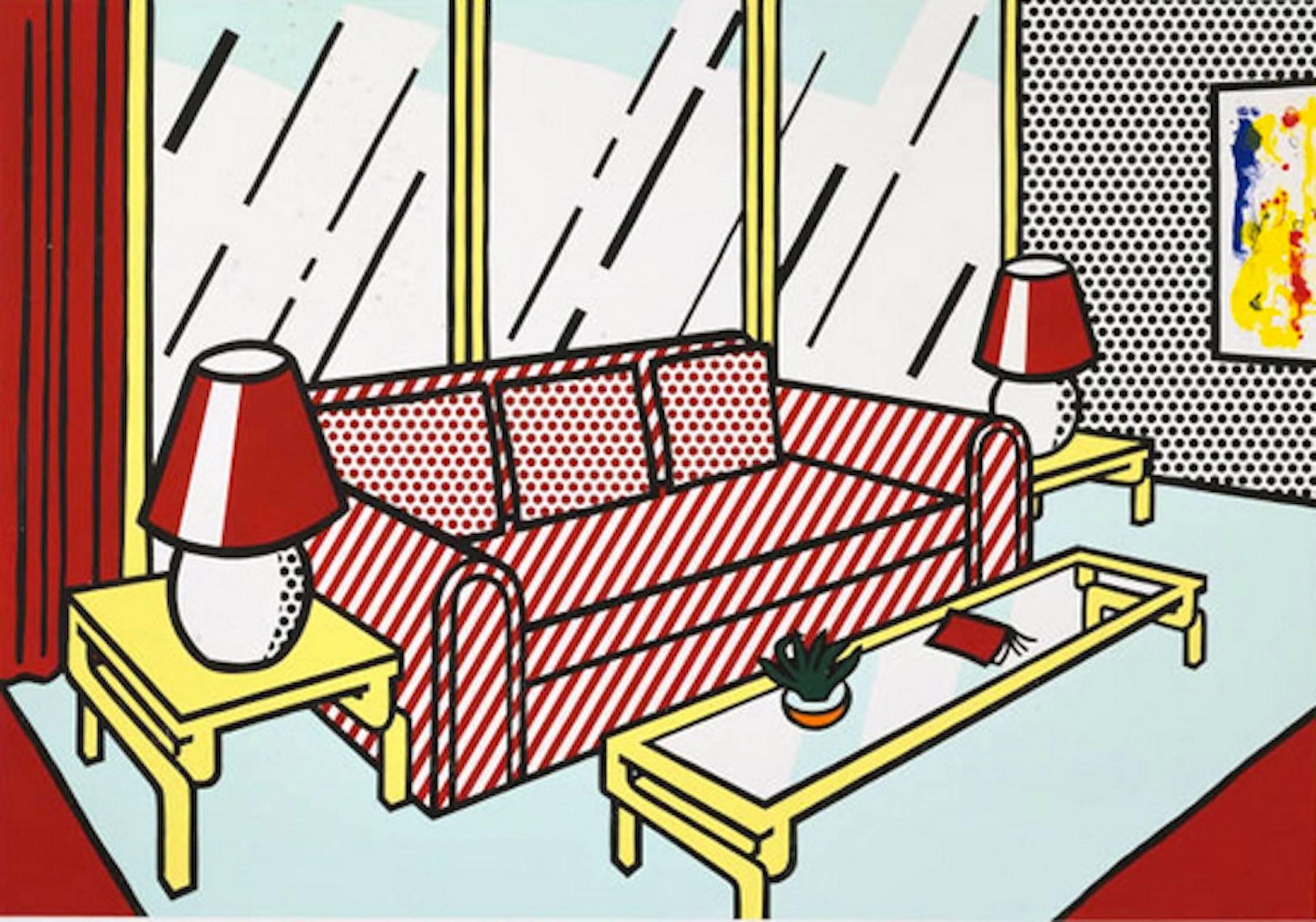 Roy Lichtenstein Interior Print - Red Lamps