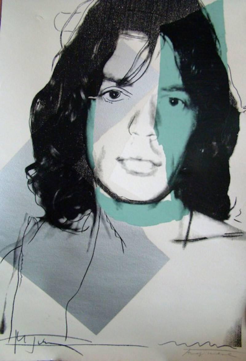 Andy Warhol Portrait Print - Mick Jagger 138
