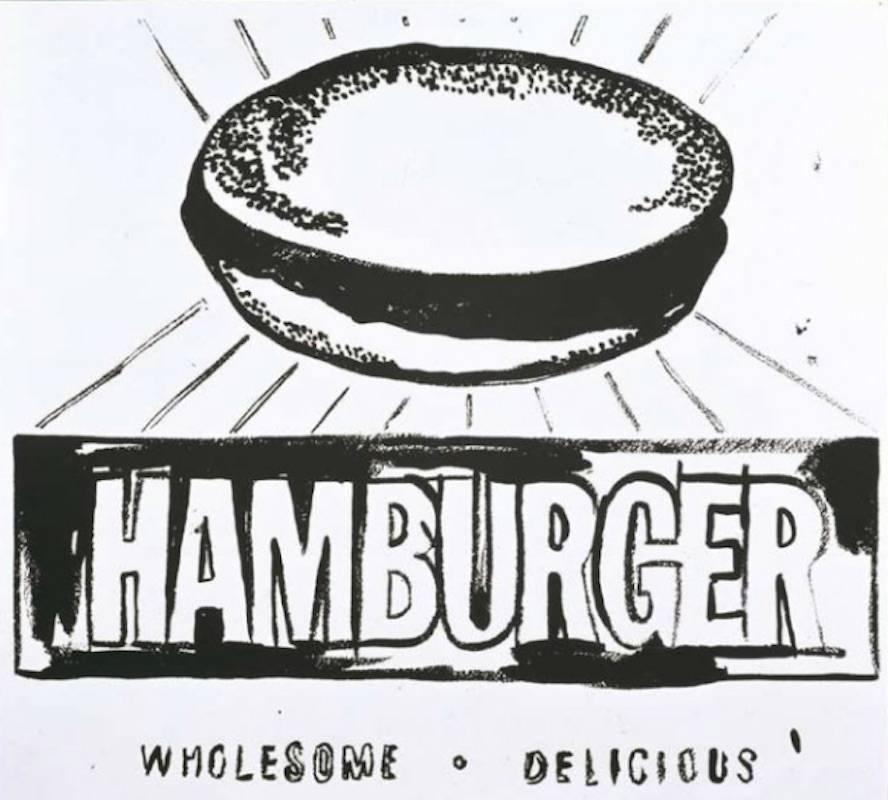 Andy Warhol Still-Life Painting - Hamburger