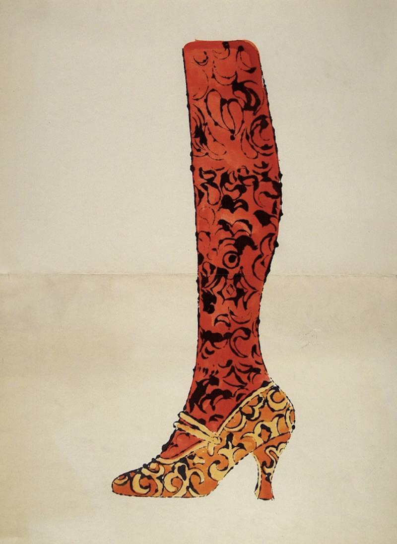 Andy Warhol Still-Life Print - Shoe and Boot 