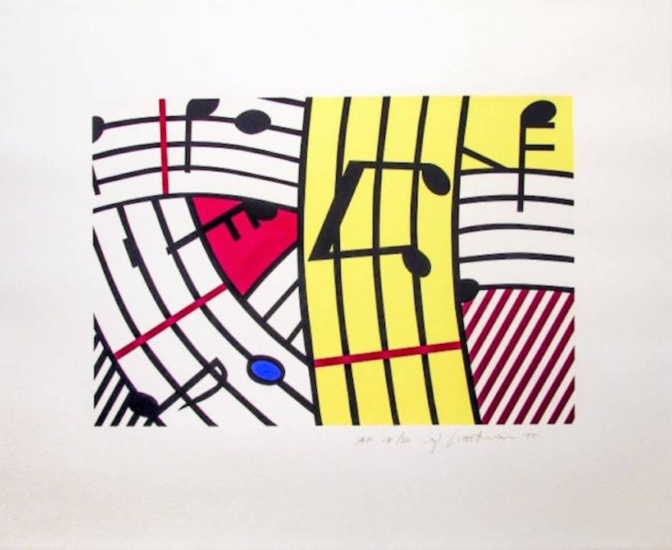 Roy Lichtenstein Print - Composition IV